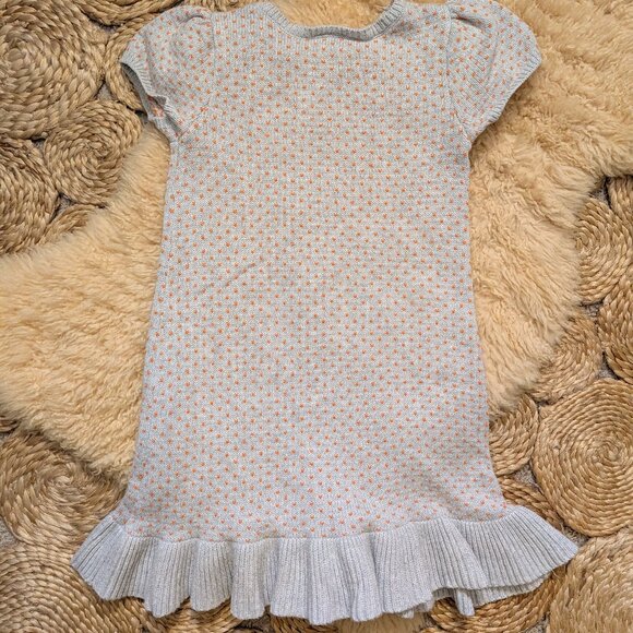 Gymboree pumpkin gray sweater dress - Picture 2 of 6